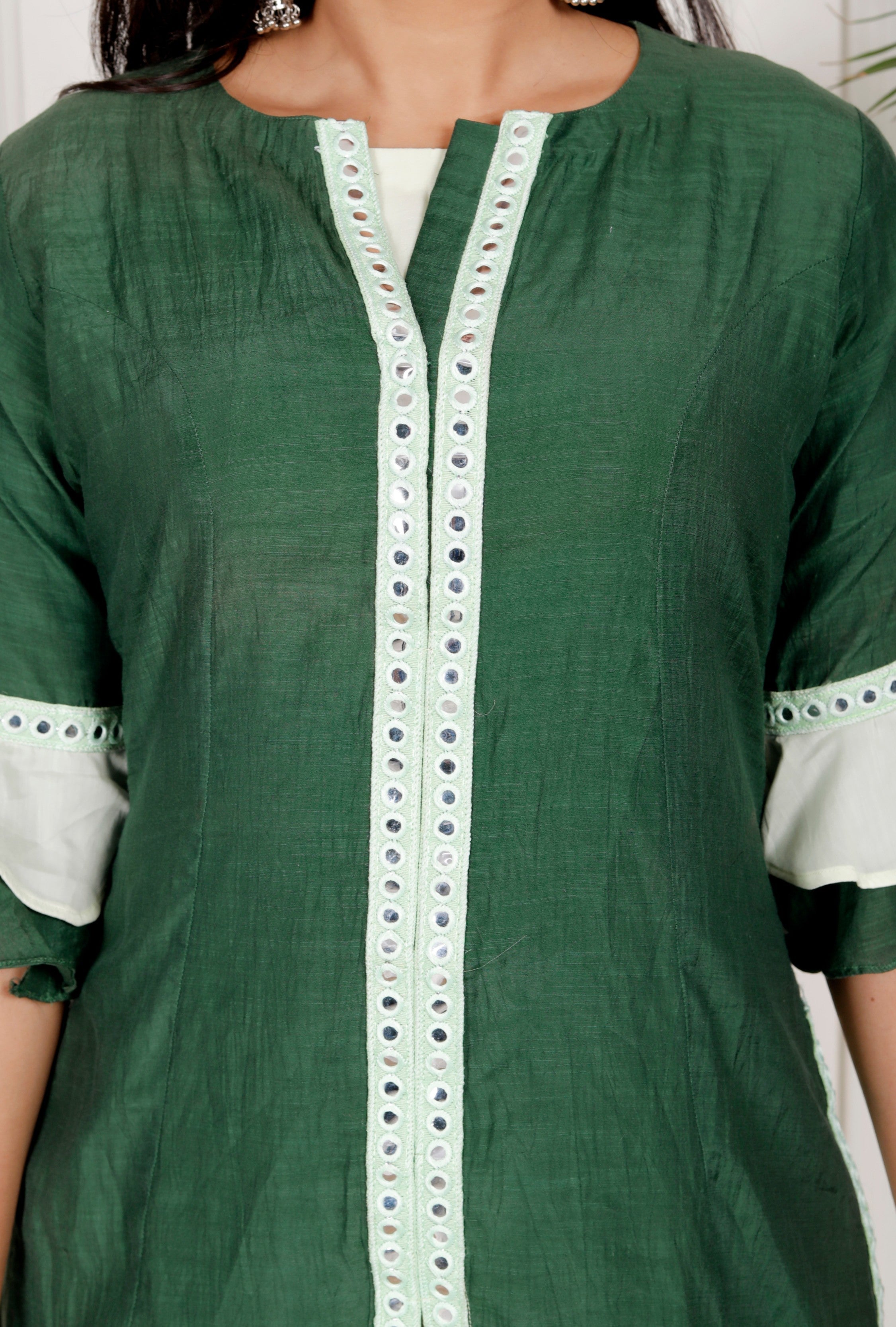 Green 2Pc Frock Jacket