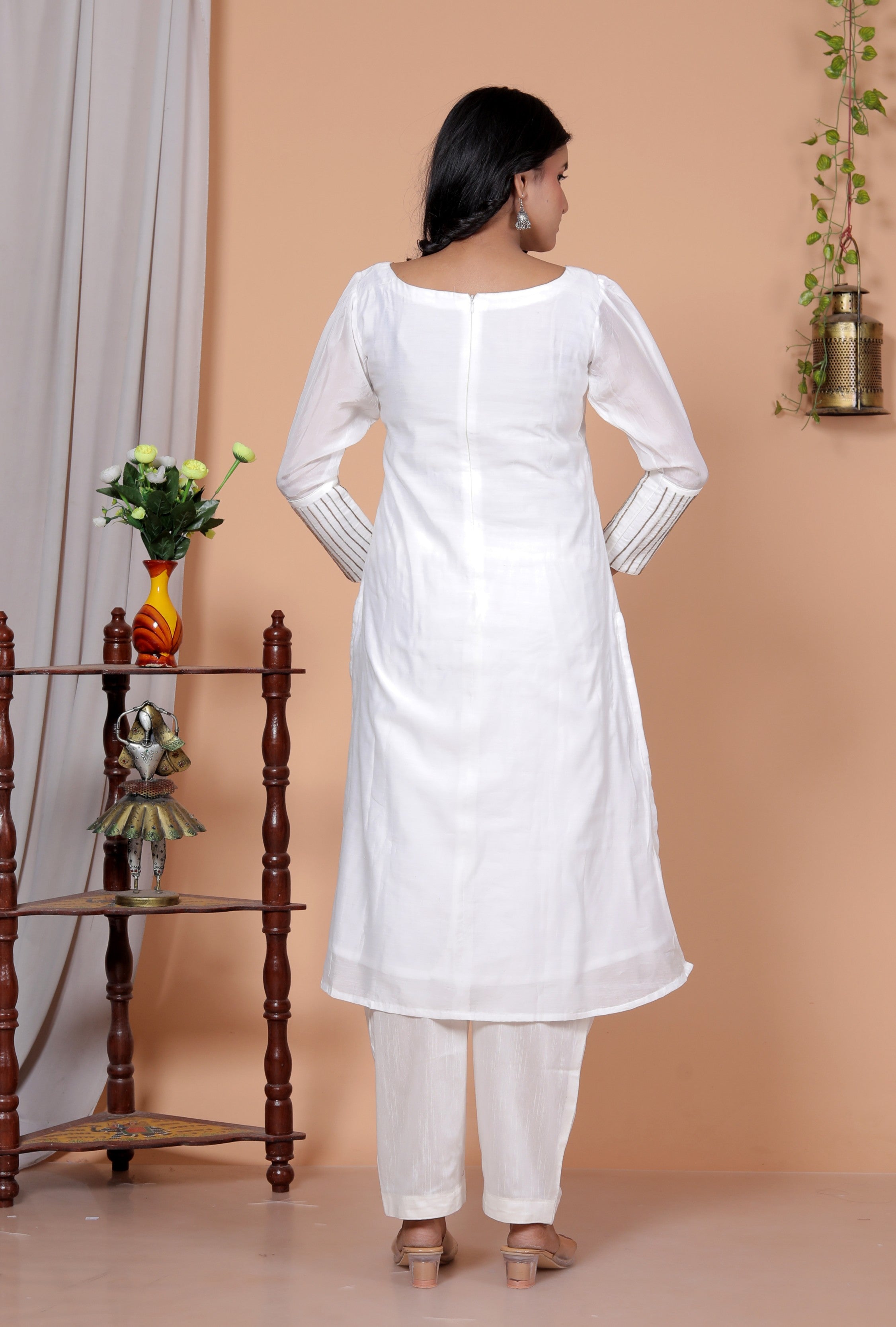 White Cutdana Set