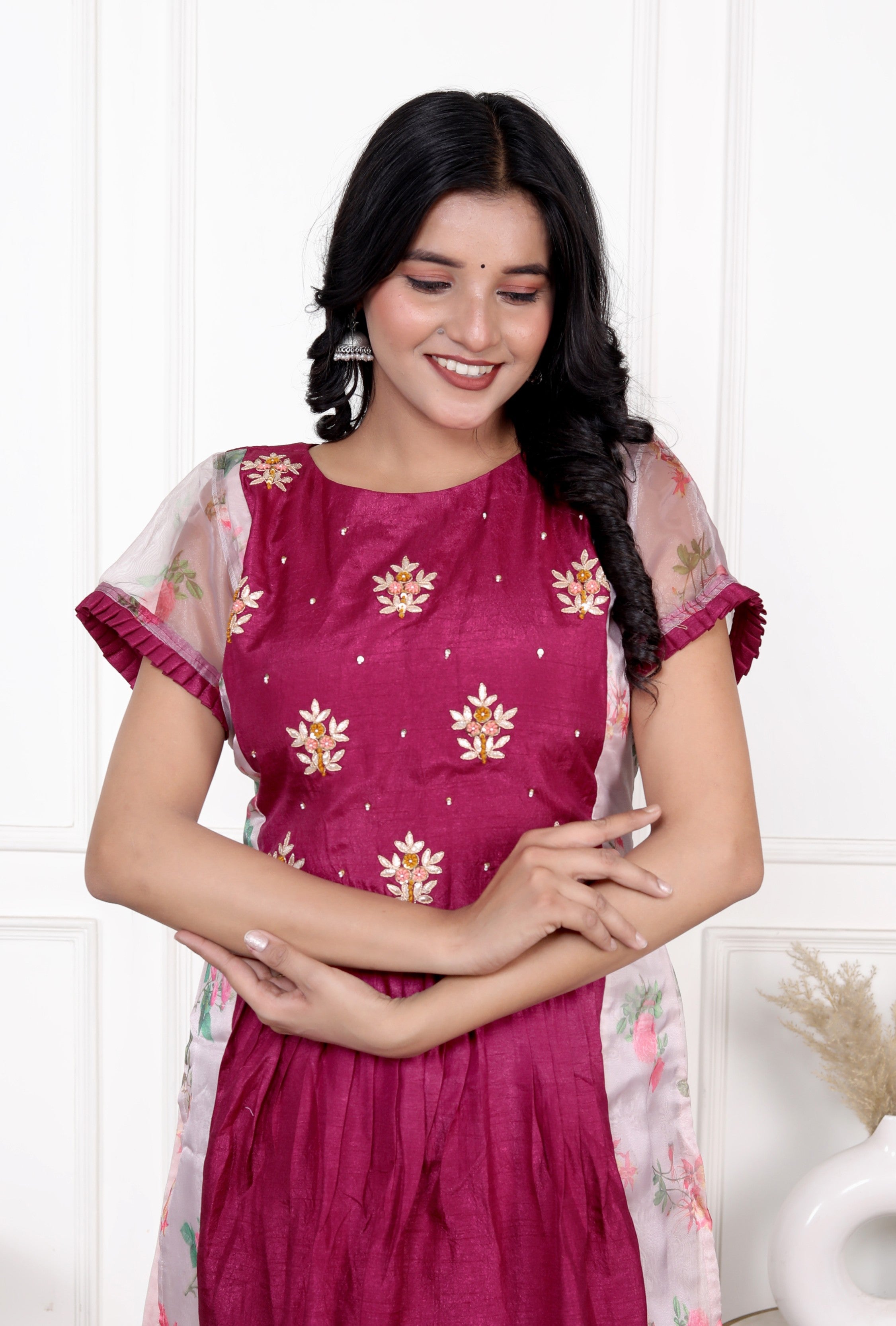 Floral Organja Top Bottom