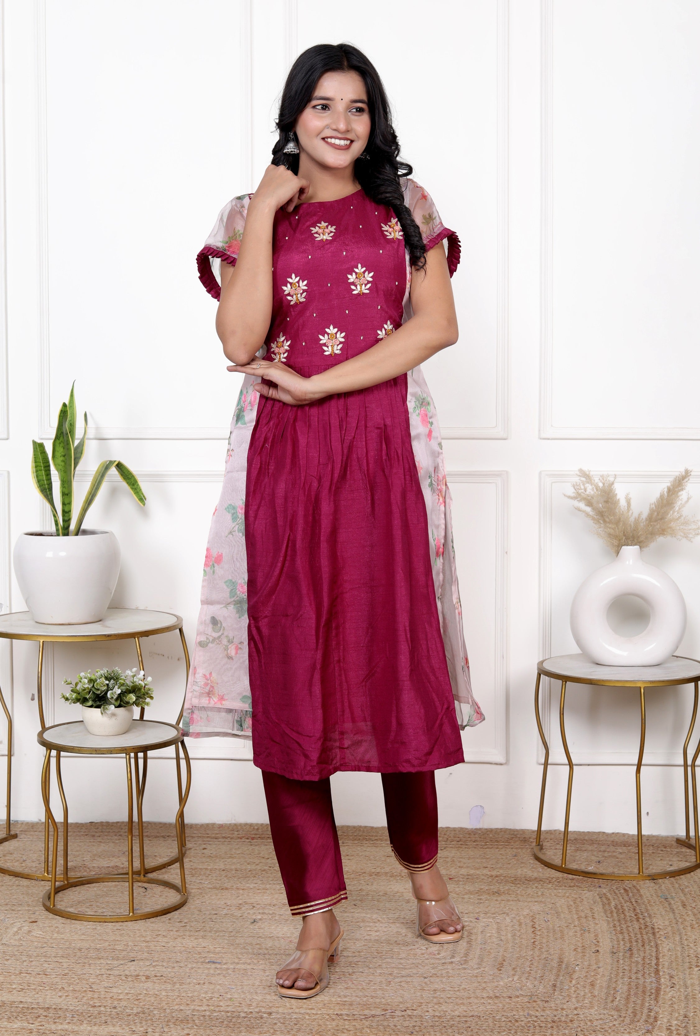 Floral Organja Top Bottom