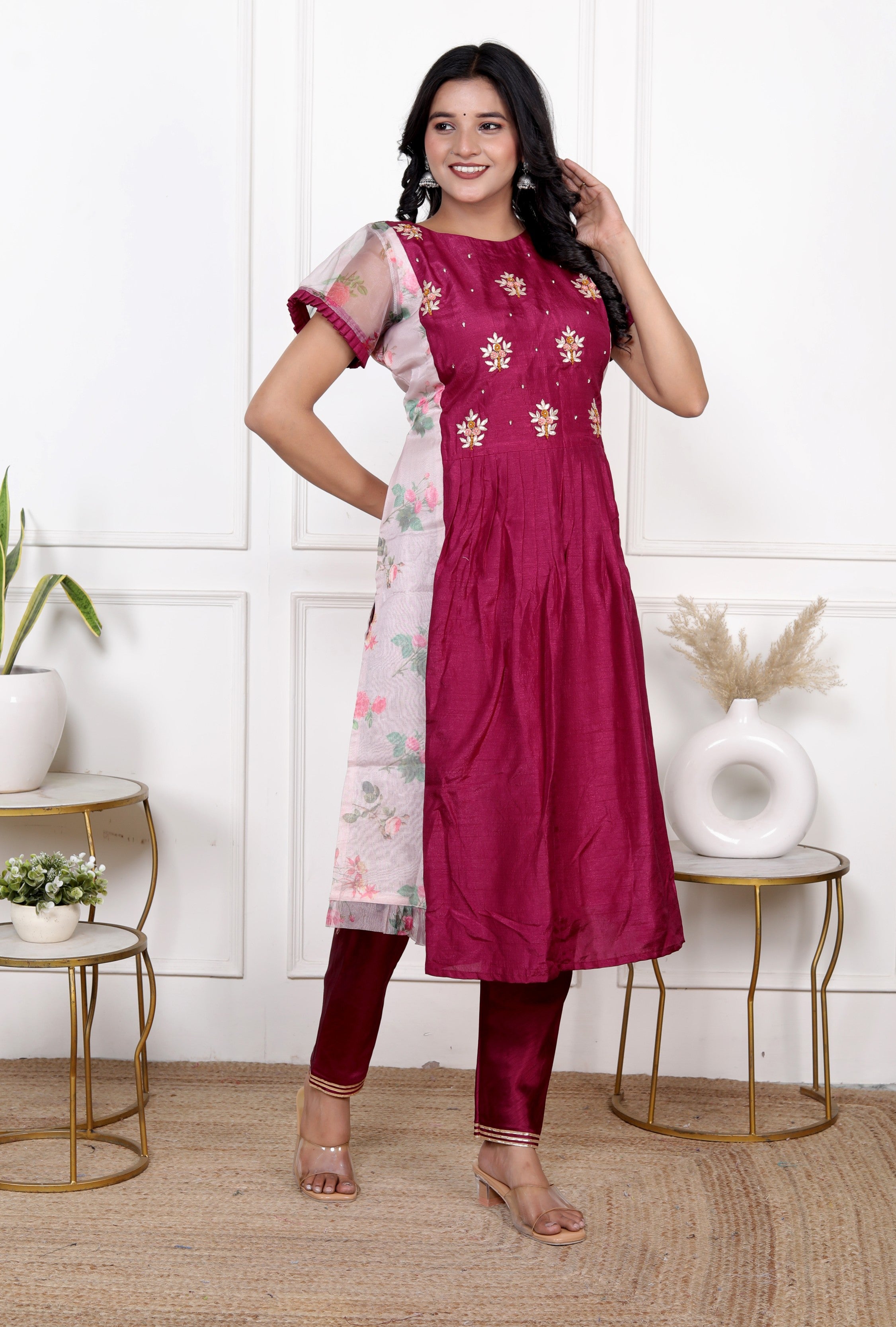 Floral Organja Top Bottom