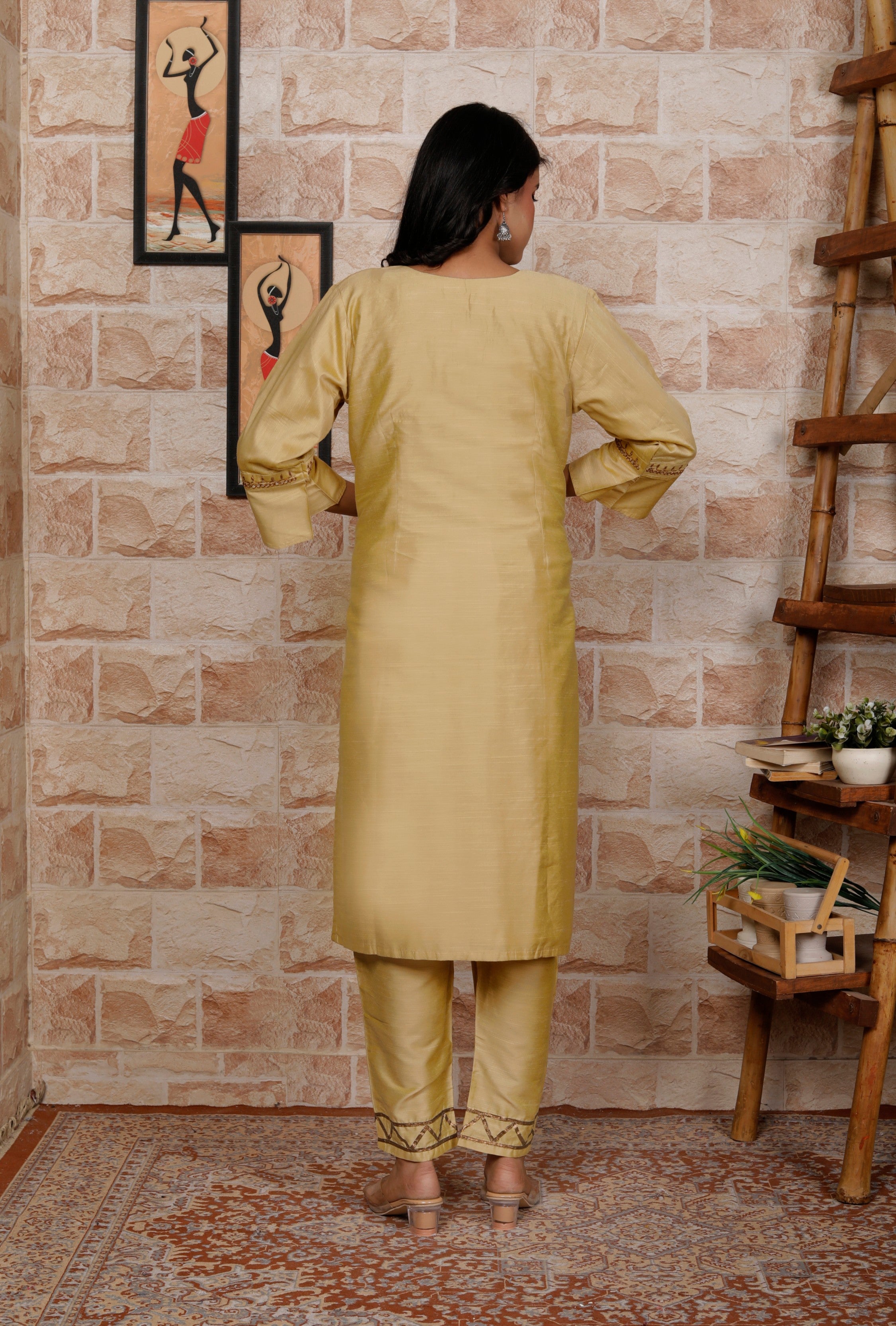 Gold Antique Suit