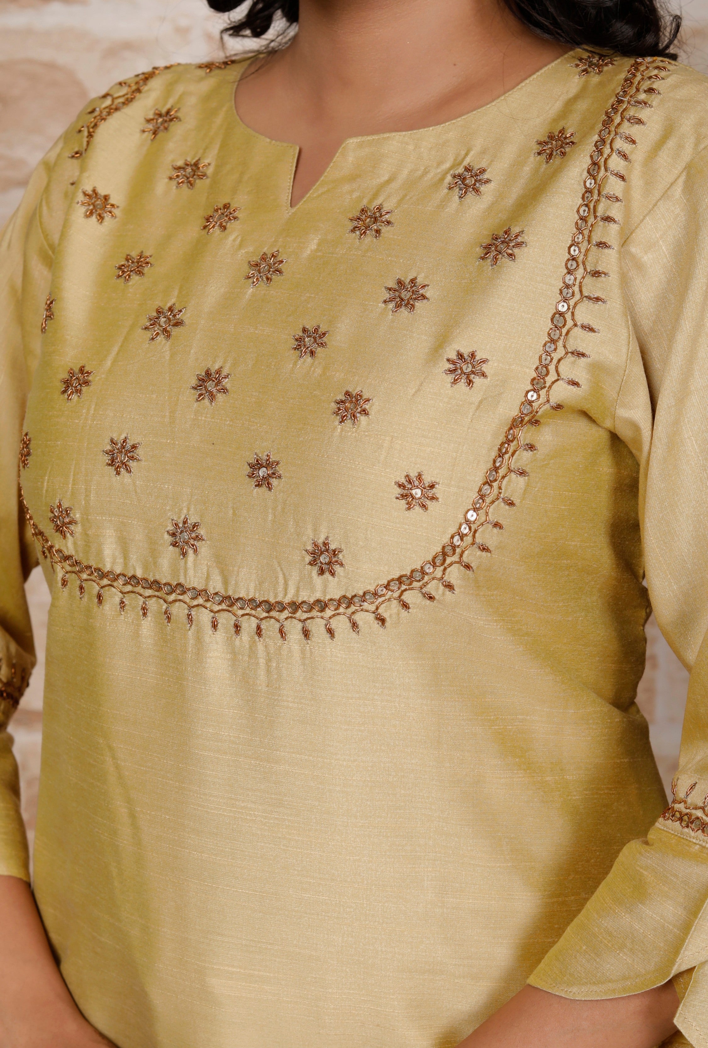 Gold Antique Suit